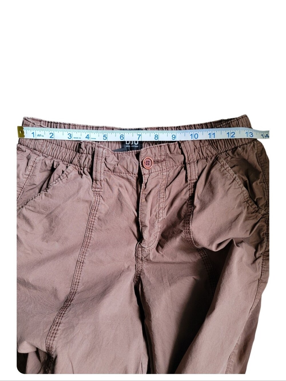 BDG Urban Outfitters Y2K Low Rise Wide Leg Brown Cargo Pants - Picture 12 of 13